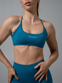 Amplify Open Back Bra - Tidal Teal
