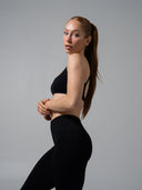 Amplify Open Back Bra - Black