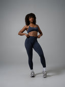 Contour Mid Rise Legging - Dusty Navy