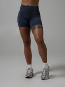 Contour Mid Rise Short - Dusty Navy