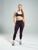 Aura Ultra-High Rise Legging - Black Garnet