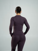 Aura Sculpt Jacket Long - Black Garnet