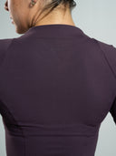 Aura Sculpt Jacket Long - Black Garnet