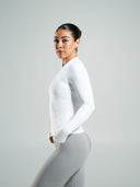 Aura Sculpt Jacket Long - White