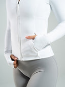 Aura Sculpt Jacket Long - White