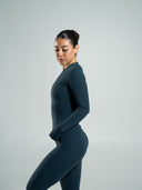 Aura Sculpt Jacket Long - Deep Sea