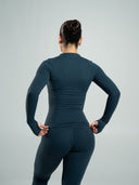 Aura Sculpt Jacket Long - Deep Sea