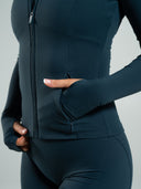 Aura Sculpt Jacket Long - Deep Sea