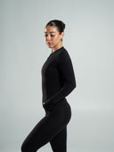 Aura Sculpt Jacket Long - Black