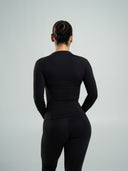 Aura Sculpt Jacket Long - Black