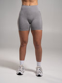 Pump Mid Rise Short - Heather Grey