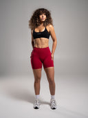 Pump Mid Rise Short - Scarlet