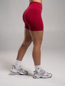 Pump Mid Rise Short - Scarlet