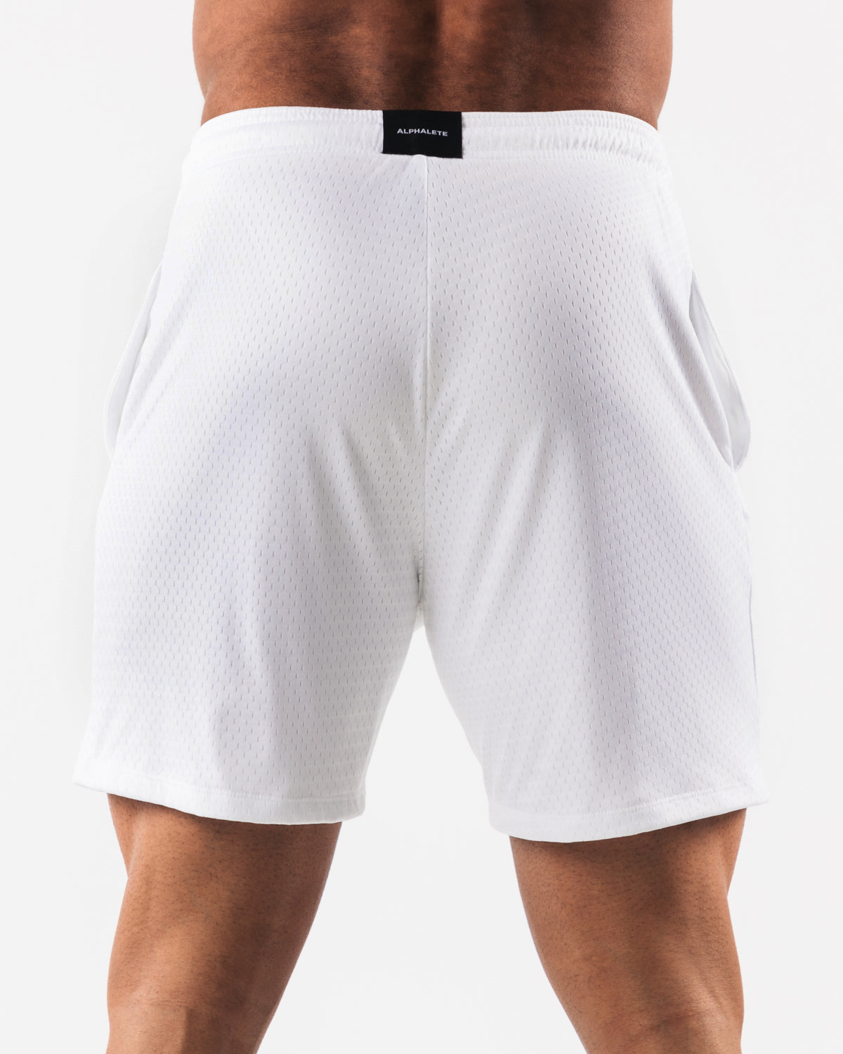 white mesh shorts-4