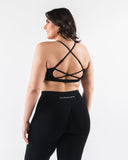 Amplify Back Cross Bra - Black