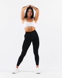 Amplify Back Cross Bra - White