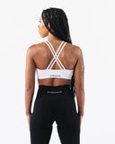 Amplify Deep V Bra - White