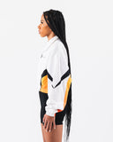 Retro Crop Jacket - White / Aura Gradient