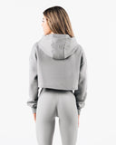 Trilogy Crop Hoodie - Grey